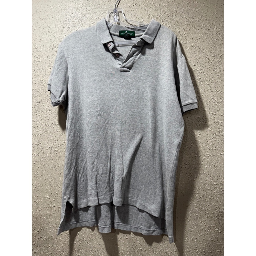 Mens Polo Shirt Bundle Hunt Club Grey Cotton American Eagle Blue Super Soft L